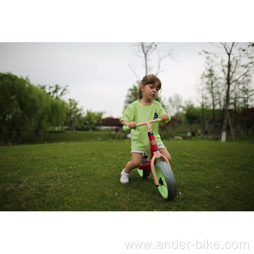 Children Running Bike Slide By Feet